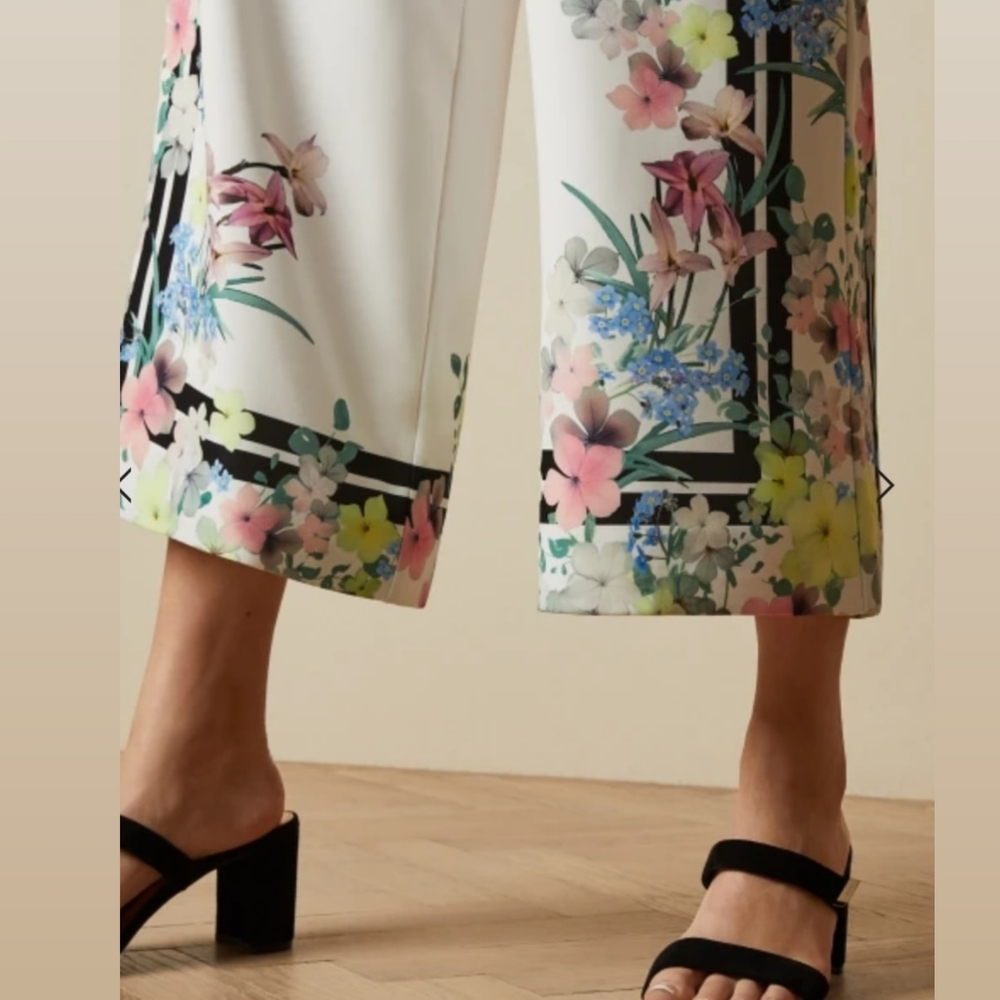 Ted Baker GIGGI capris culottes sports luxe pants - Picture 6 of 7